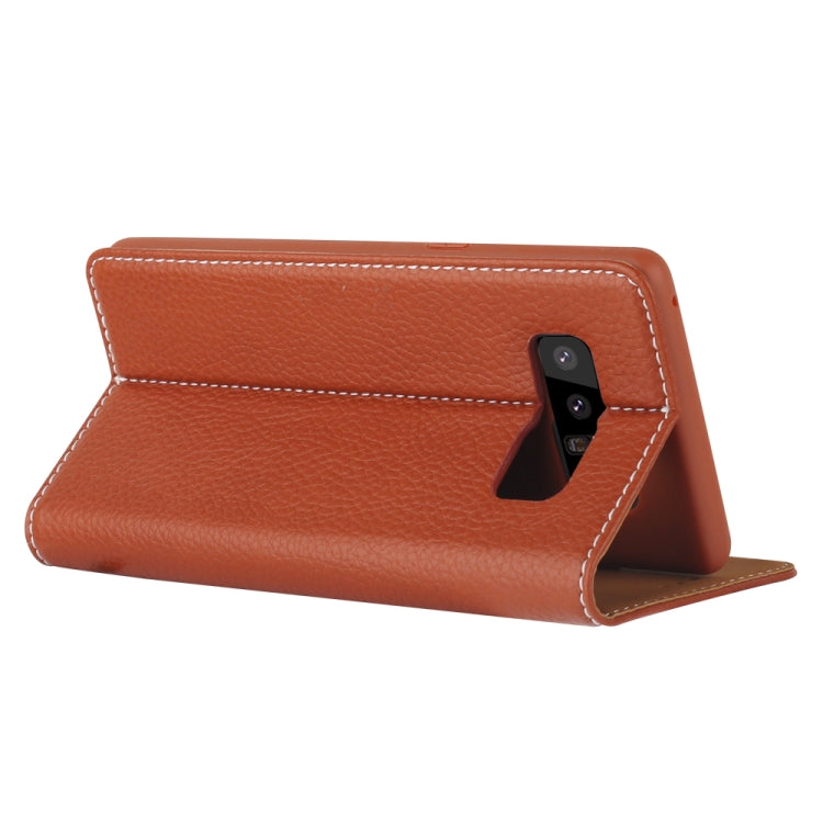 For Galaxy Note 8 GEBEI PU+TPU Horizontal Flip Protective Case with Holder & Card Slots