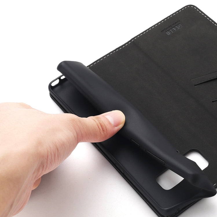 For Galaxy Note 8 GEBEI PU+TPU Horizontal Flip Protective Case with Holder & Card Slots