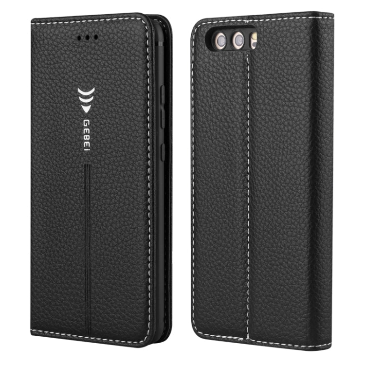 For Huawei P10 GEBEI PU+TPU Horizontal Flip Protective Case with Holder & Card Slots