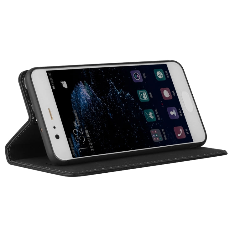 For Huawei P10 GEBEI PU+TPU Horizontal Flip Protective Case with Holder & Card Slots