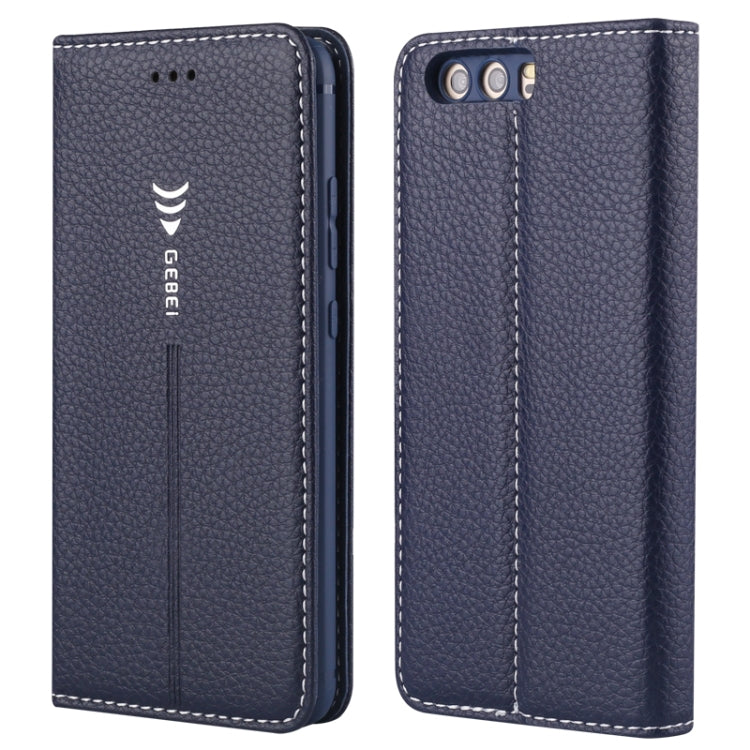 For Huawei P10 GEBEI PU+TPU Horizontal Flip Protective Case with Holder & Card Slots
