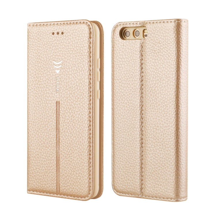 For Huawei P10 GEBEI PU+TPU Horizontal Flip Protective Case with Holder & Card Slots