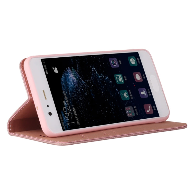 For Huawei P10 GEBEI PU+TPU Horizontal Flip Protective Case with Holder & Card Slots