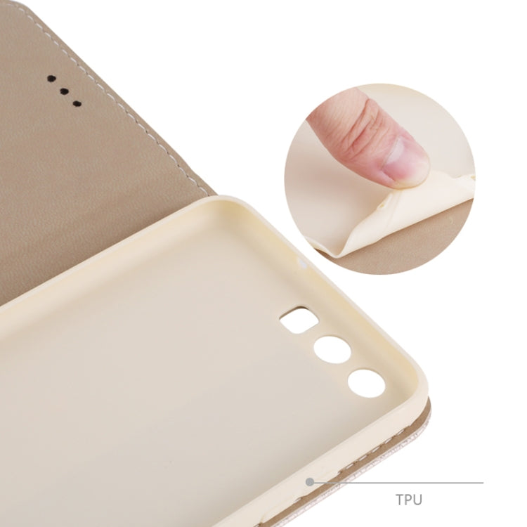 For Huawei P10 GEBEI PU+TPU Horizontal Flip Protective Case with Holder & Card Slots