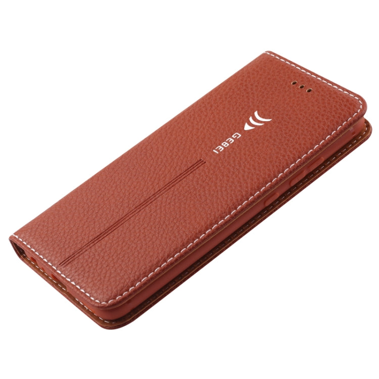 For Huawei P10 GEBEI PU+TPU Horizontal Flip Protective Case with Holder & Card Slots