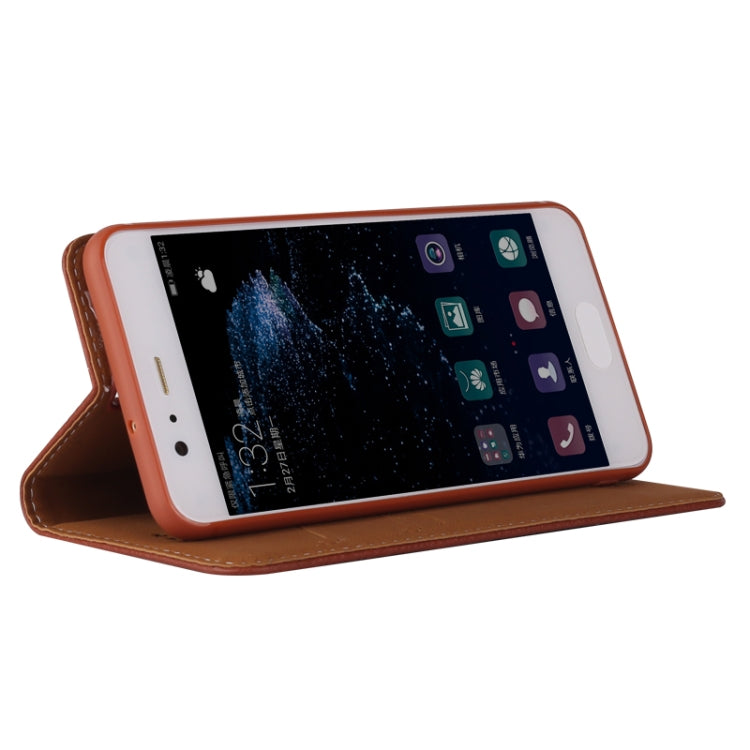 For Huawei P10 GEBEI PU+TPU Horizontal Flip Protective Case with Holder & Card Slots