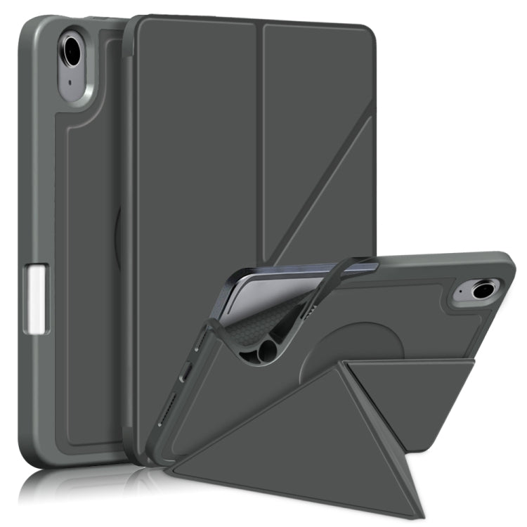 For iPad mini 6 Multi-folding Horizontal Flip PU Leather Shockproof Tablet Case with Holder & Sleep / Wake-up Function & Pen Slot
