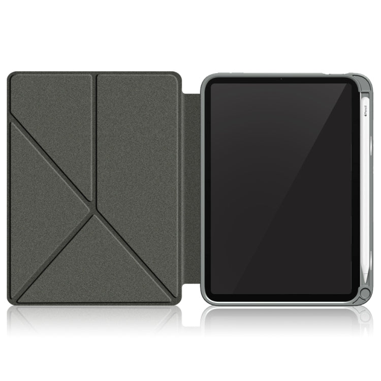For iPad mini 6 Multi-folding Horizontal Flip PU Leather Shockproof Tablet Case with Holder & Sleep / Wake-up Function & Pen Slot