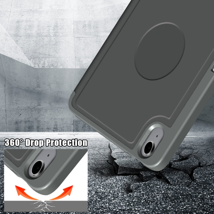 For iPad mini 6 Multi-folding Horizontal Flip PU Leather Shockproof Tablet Case with Holder & Sleep / Wake-up Function & Pen Slot