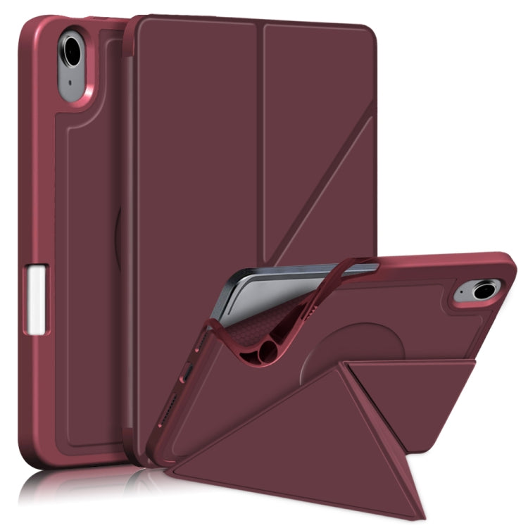 For iPad mini 6 Multi-folding Horizontal Flip PU Leather Shockproof Tablet Case with Holder & Sleep / Wake-up Function & Pen Slot