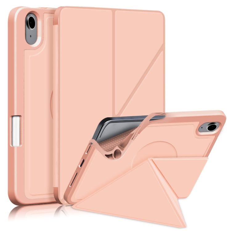For iPad mini 6 Multi-folding Horizontal Flip PU Leather Shockproof Tablet Case with Holder & Sleep / Wake-up Function & Pen Slot