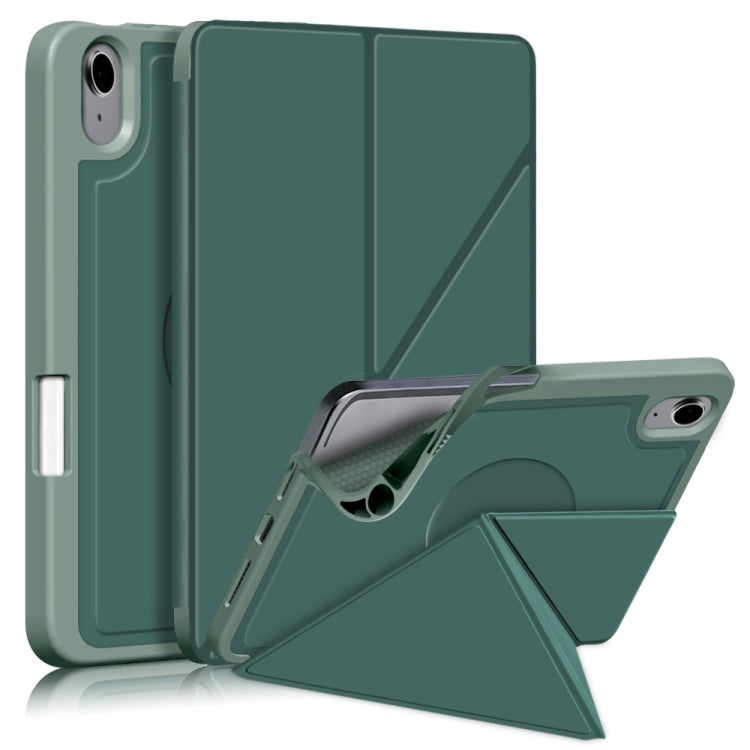 For iPad mini 6 Multi-folding Horizontal Flip PU Leather Shockproof Tablet Case with Holder & Sleep / Wake-up Function & Pen Slot