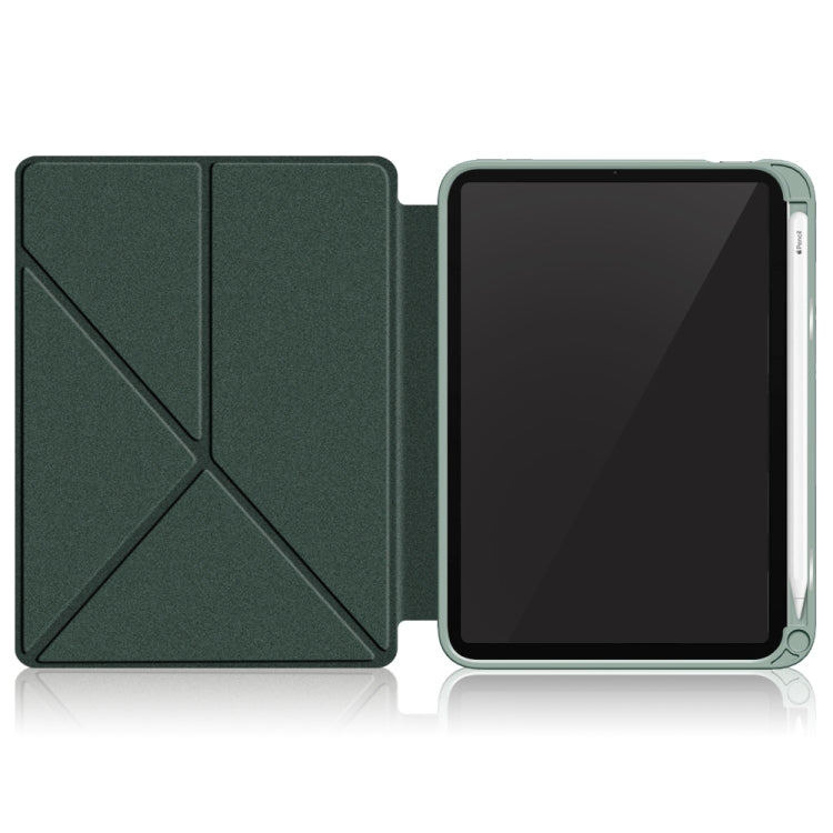 For iPad mini 6 Multi-folding Horizontal Flip PU Leather Shockproof Tablet Case with Holder & Sleep / Wake-up Function & Pen Slot
