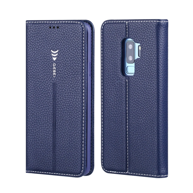 For Galaxy S9 GEBEI PU+TPU Horizontal Flip Protective Case with Holder & Card Slots