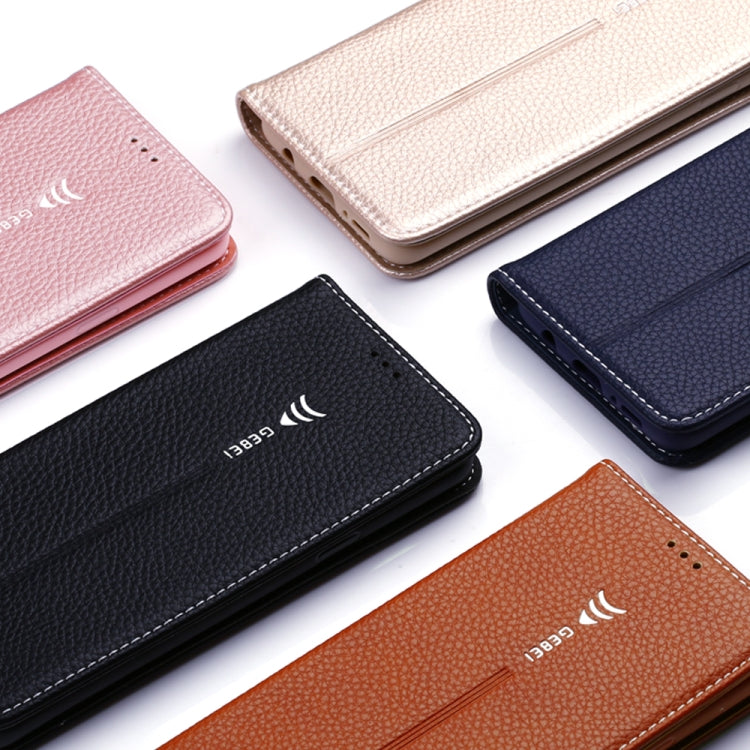 For Galaxy S9 GEBEI PU+TPU Horizontal Flip Protective Case with Holder & Card Slots