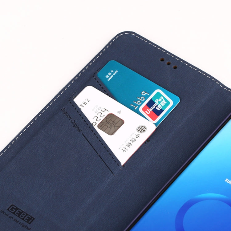 For Galaxy S9 GEBEI PU+TPU Horizontal Flip Protective Case with Holder & Card Slots