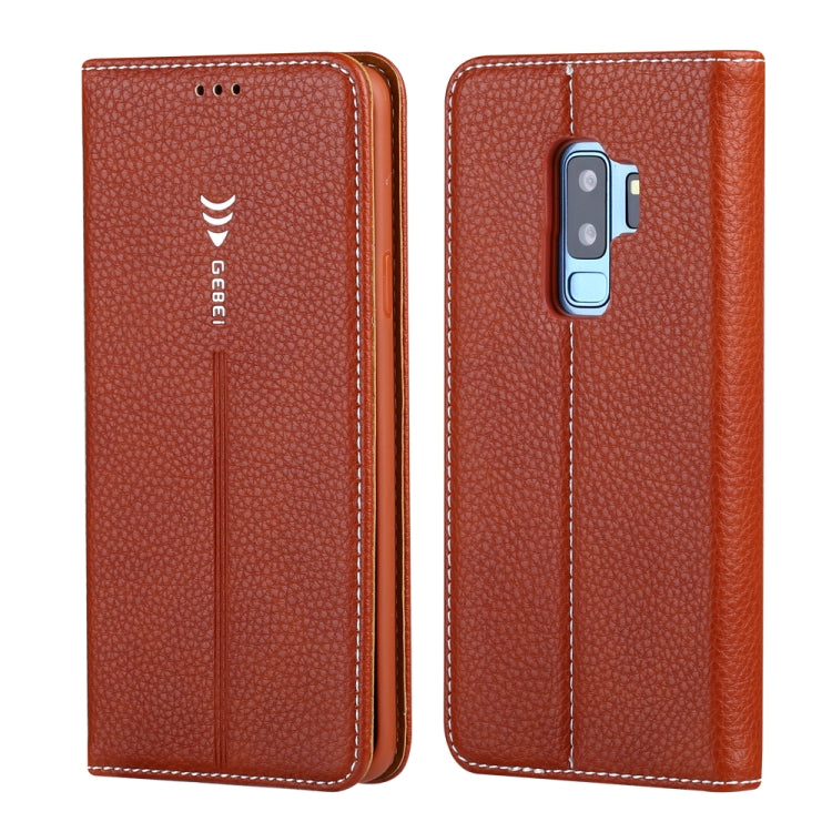 For Galaxy S9 GEBEI PU+TPU Horizontal Flip Protective Case with Holder & Card Slots