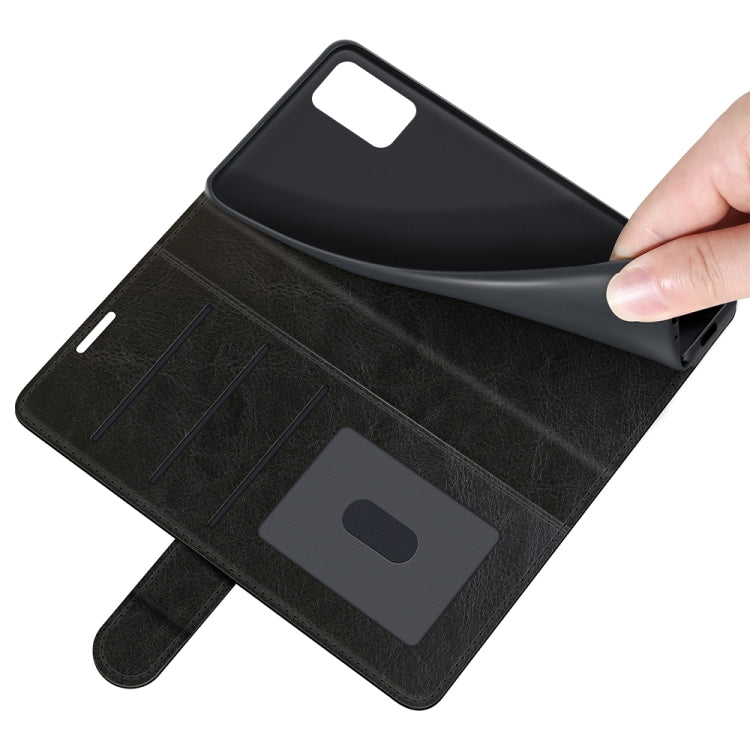 For Samsung Galaxy A03s 166mm R64 Texture Single Horizontal Flip Protective Case with Holder & Card Slots & Wallet& Photo Frame