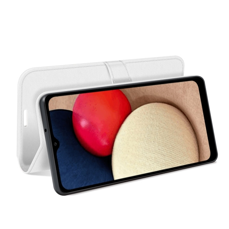 For Samsung Galaxy A03s 166mm R64 Texture Single Horizontal Flip Protective Case with Holder & Card Slots & Wallet& Photo Frame