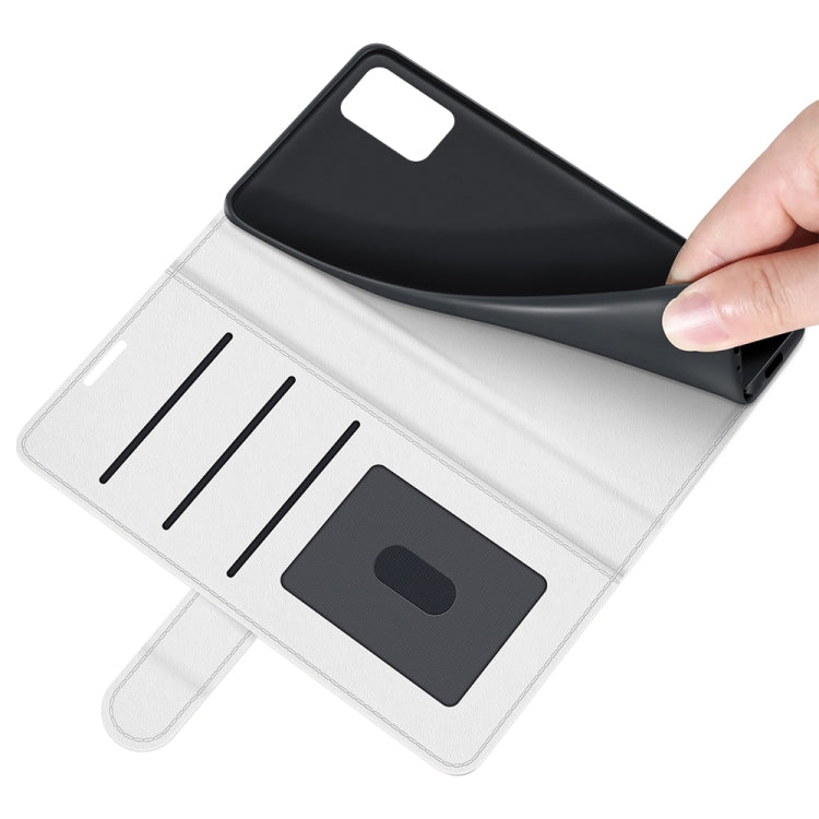 For Samsung Galaxy A03s 166mm R64 Texture Single Horizontal Flip Protective Case with Holder & Card Slots & Wallet& Photo Frame