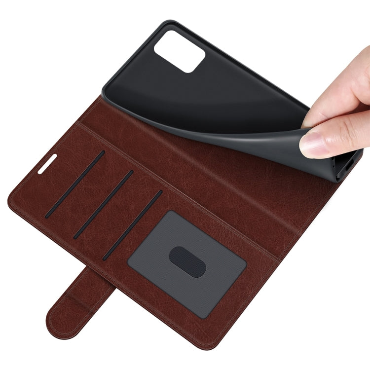 For Samsung Galaxy A03s 166mm R64 Texture Single Horizontal Flip Protective Case with Holder & Card Slots & Wallet& Photo Frame