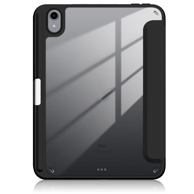 For iPad mini 6 Solid Color TPU + Acrylic Horizontal Flip Leather Tablet Case with Three-folding Holder & Sleep / Wake-up Function & Pen Slot