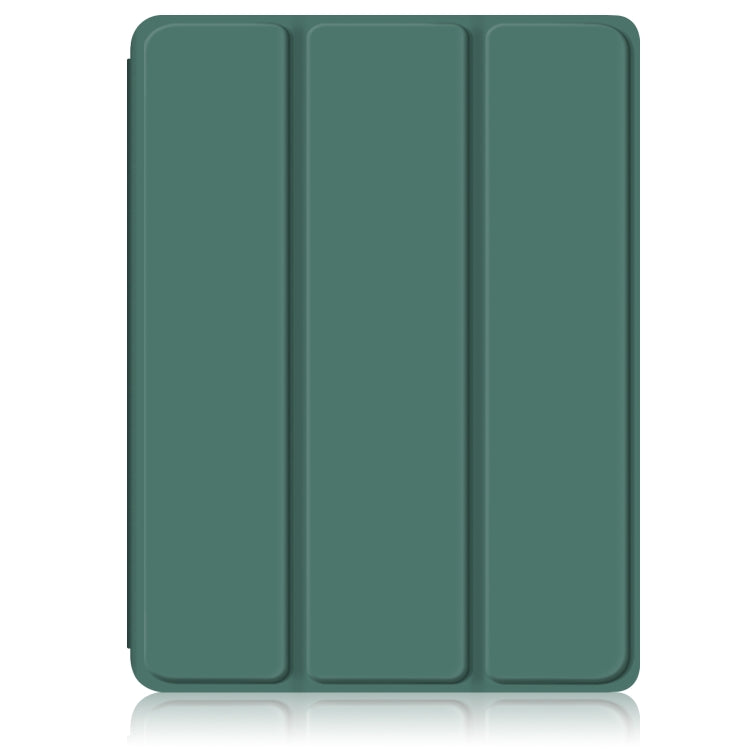 For iPad mini 6 Solid Color TPU + Acrylic Horizontal Flip Leather Tablet Case with Three-folding Holder & Sleep / Wake-up Function & Pen Slot