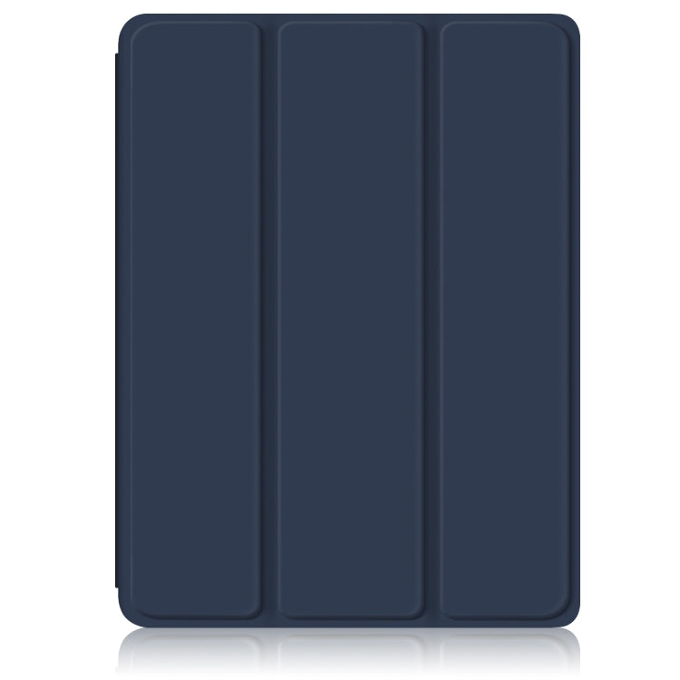For iPad mini 6 Solid Color TPU + Acrylic Horizontal Flip Leather Tablet Case with Three-folding Holder & Sleep / Wake-up Function & Pen Slot