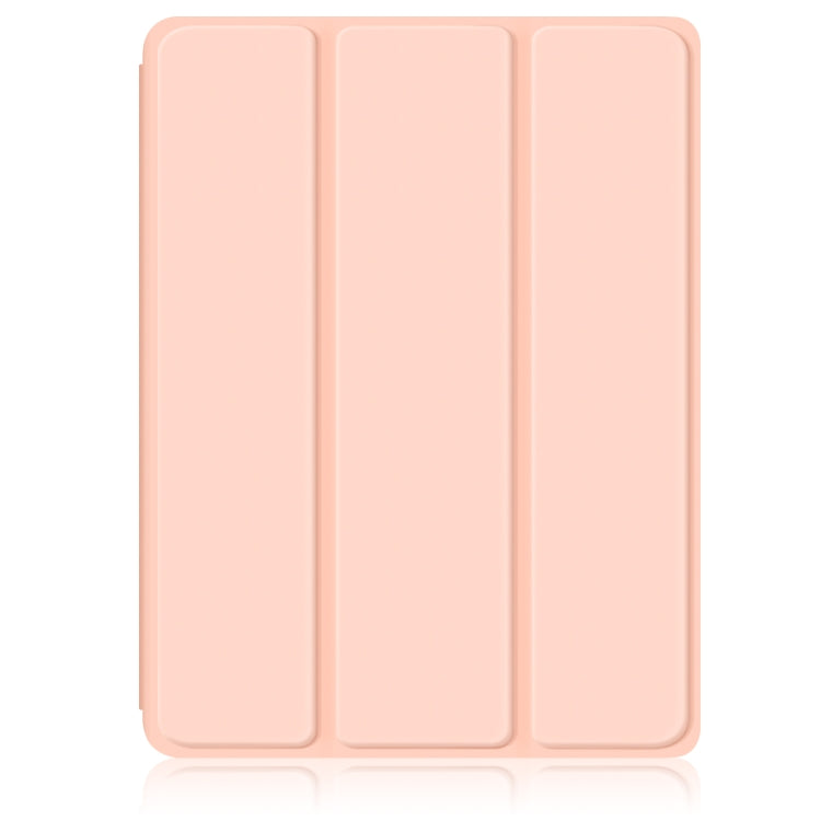For iPad mini 6 Solid Color TPU + Acrylic Horizontal Flip Leather Tablet Case with Three-folding Holder & Sleep / Wake-up Function & Pen Slot