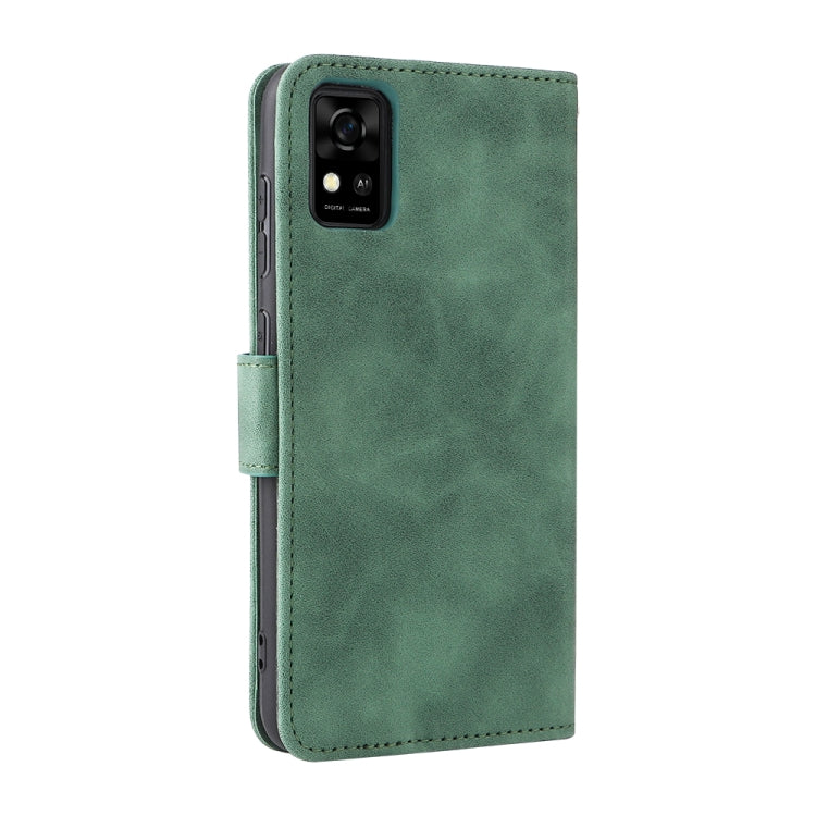 For ZTE Blade A31 Solid Color Skin Feel Magnetic Buckle Horizontal Flip Calf Texture PU Leather Case with Holder & Card Slots & Wallet