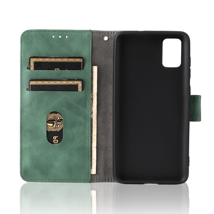 For ZTE Blade A31 Solid Color Skin Feel Magnetic Buckle Horizontal Flip Calf Texture PU Leather Case with Holder & Card Slots & Wallet