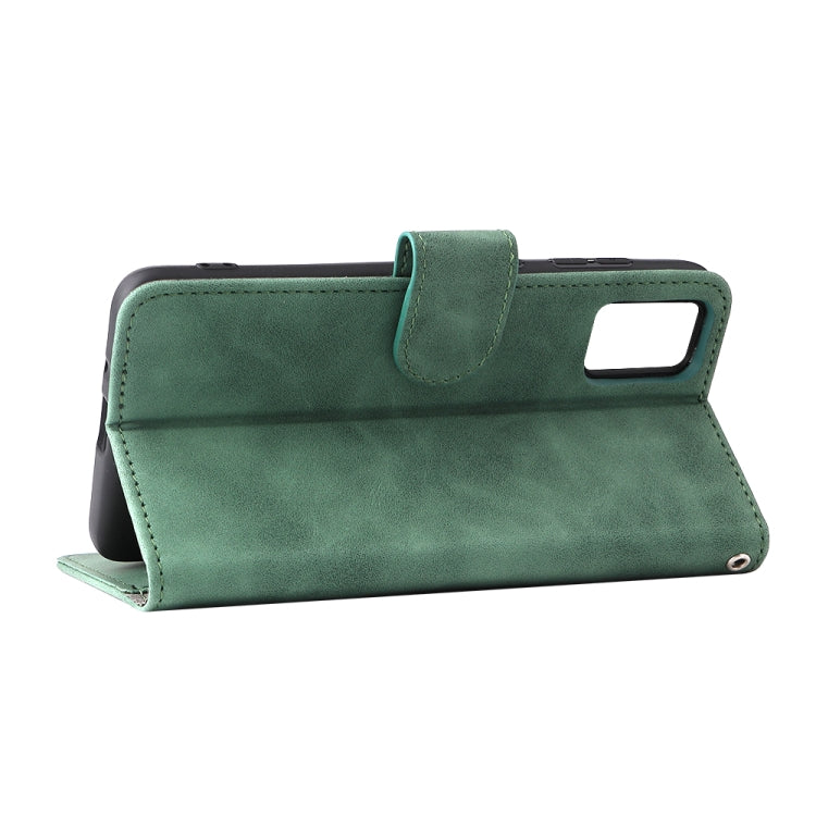 For ZTE Blade A31 Solid Color Skin Feel Magnetic Buckle Horizontal Flip Calf Texture PU Leather Case with Holder & Card Slots & Wallet