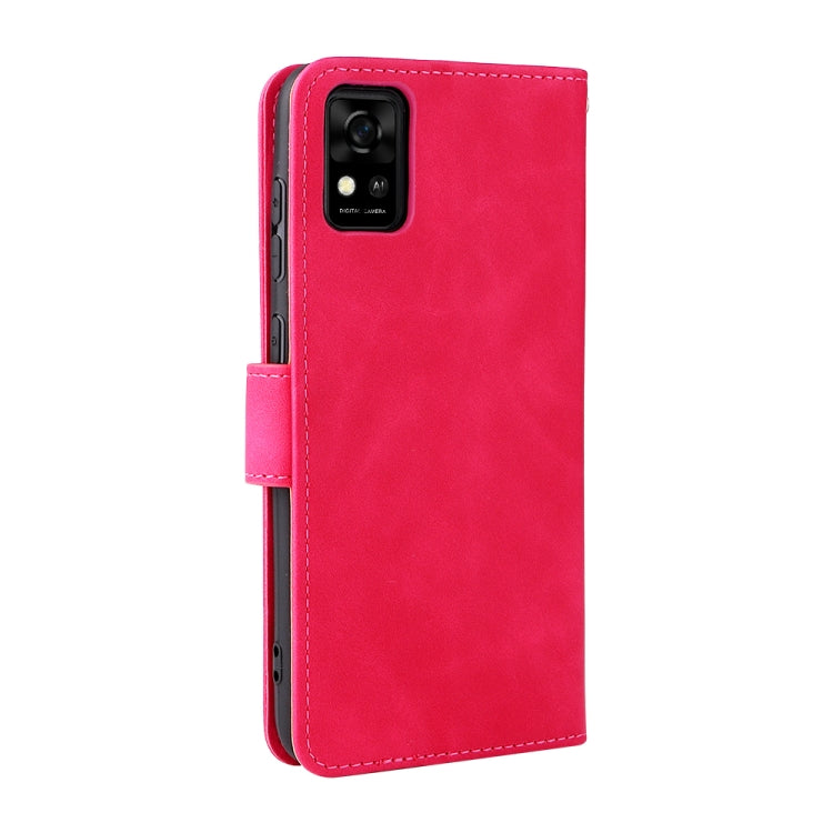 For ZTE Blade A31 Solid Color Skin Feel Magnetic Buckle Horizontal Flip Calf Texture PU Leather Case with Holder & Card Slots & Wallet