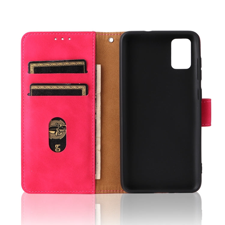 For ZTE Blade A31 Solid Color Skin Feel Magnetic Buckle Horizontal Flip Calf Texture PU Leather Case with Holder & Card Slots & Wallet