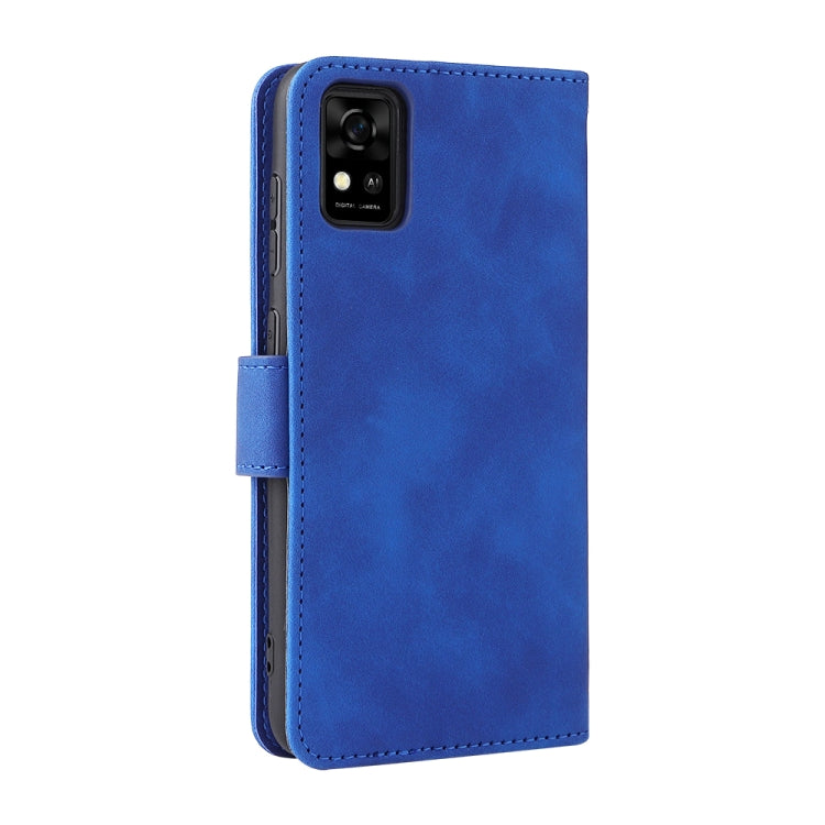For ZTE Blade A31 Solid Color Skin Feel Magnetic Buckle Horizontal Flip Calf Texture PU Leather Case with Holder & Card Slots & Wallet