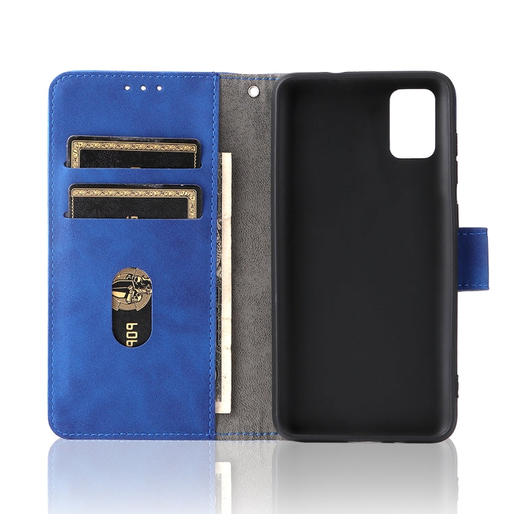 For ZTE Blade A31 Solid Color Skin Feel Magnetic Buckle Horizontal Flip Calf Texture PU Leather Case with Holder & Card Slots & Wallet