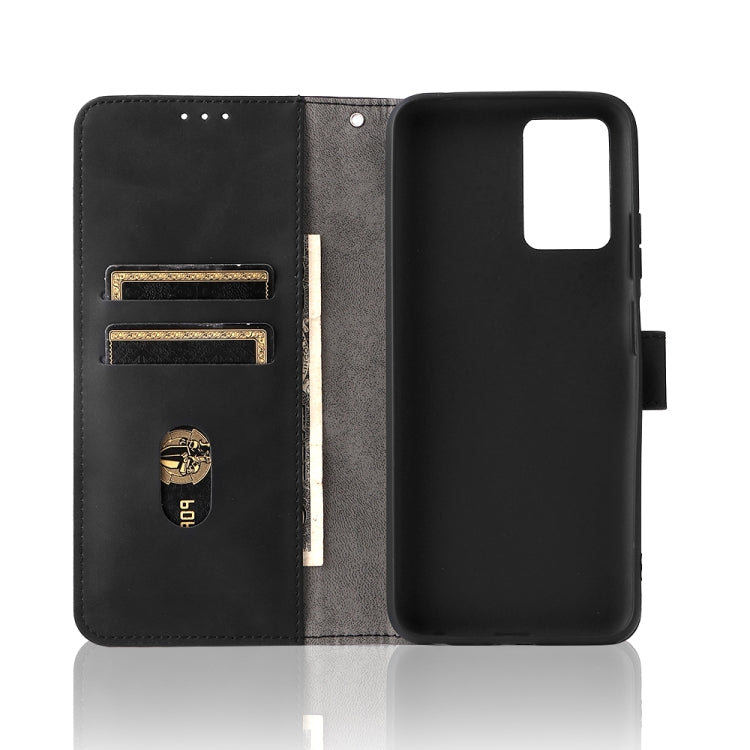 For ZTE Blade V30 Vita Solid Color Skin Feel Magnetic Buckle Horizontal Flip Calf Texture PU Leather Case with Holder & Card Slots & Wallet