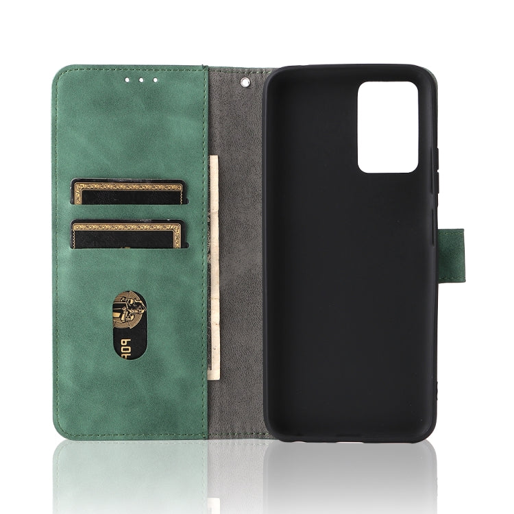 For ZTE Blade V30 Vita Solid Color Skin Feel Magnetic Buckle Horizontal Flip Calf Texture PU Leather Case with Holder & Card Slots & Wallet
