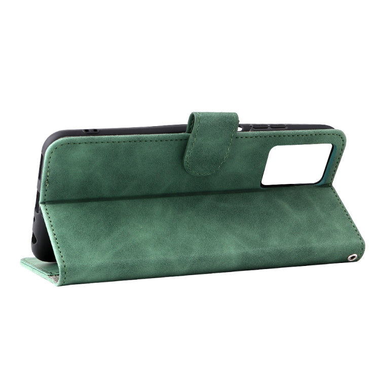 For ZTE Blade V30 Vita Solid Color Skin Feel Magnetic Buckle Horizontal Flip Calf Texture PU Leather Case with Holder & Card Slots & Wallet
