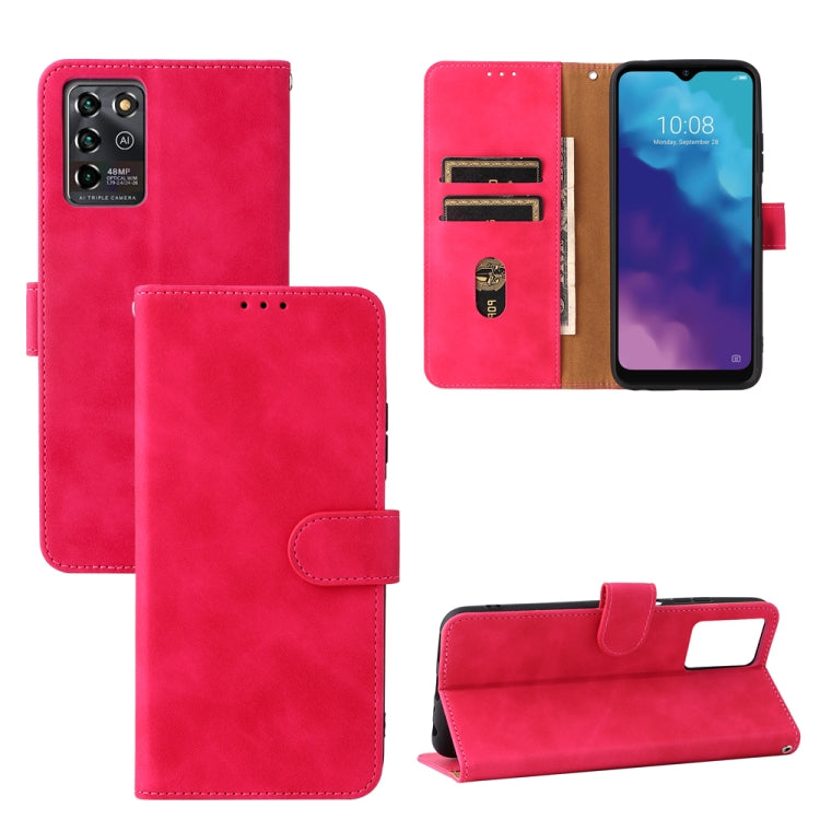 For ZTE Blade V30 Vita Solid Color Skin Feel Magnetic Buckle Horizontal Flip Calf Texture PU Leather Case with Holder & Card Slots & Wallet