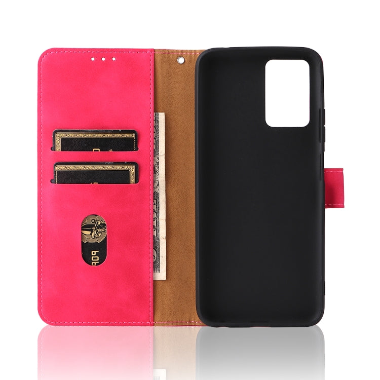 For ZTE Blade V30 Vita Solid Color Skin Feel Magnetic Buckle Horizontal Flip Calf Texture PU Leather Case with Holder & Card Slots & Wallet