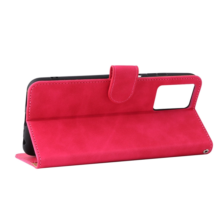 For ZTE Blade V30 Vita Solid Color Skin Feel Magnetic Buckle Horizontal Flip Calf Texture PU Leather Case with Holder & Card Slots & Wallet