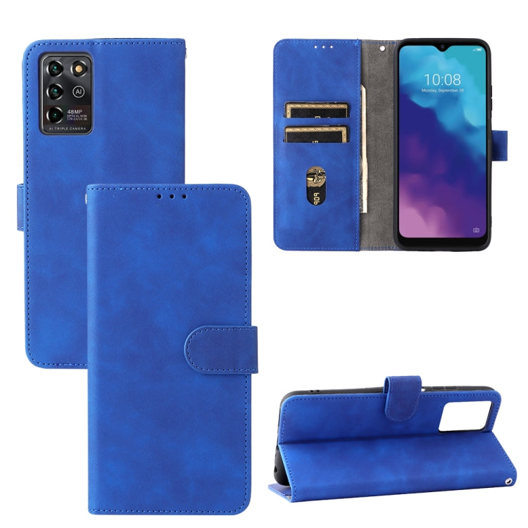For ZTE Blade V30 Vita Solid Color Skin Feel Magnetic Buckle Horizontal Flip Calf Texture PU Leather Case with Holder & Card Slots & Wallet