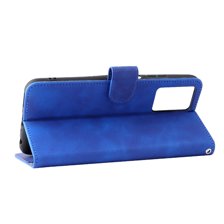 For ZTE Blade V30 Vita Solid Color Skin Feel Magnetic Buckle Horizontal Flip Calf Texture PU Leather Case with Holder & Card Slots & Wallet