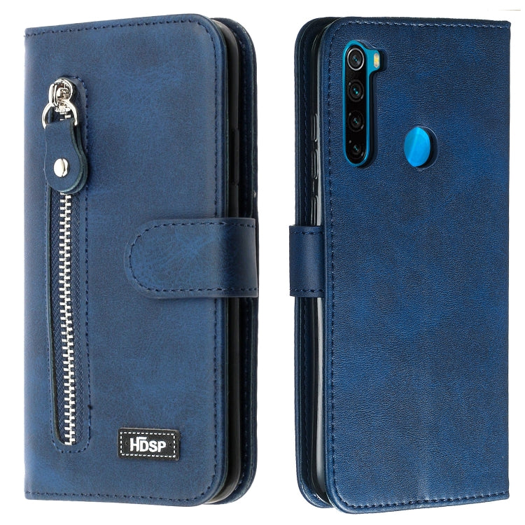 For Xiaomi Redmi Note 8 Zipper Horizontal Flip Leather Case with Wallet & Holder & Card Slots