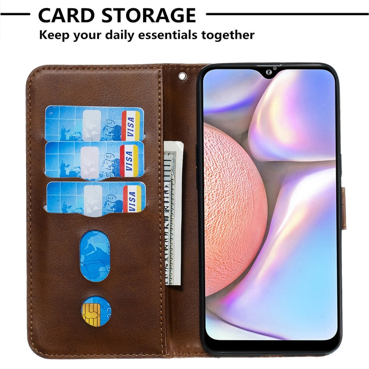 For Galaxy A10s Zipper Horizontal Flip Leather Case with Wallet & Holder & Card Slots