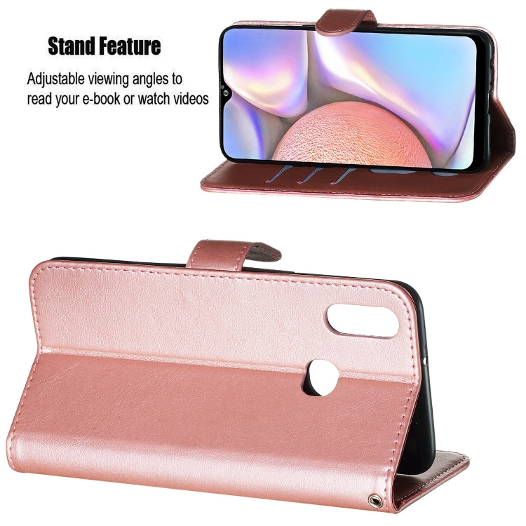 For Galaxy A10s Zipper Horizontal Flip Leather Case with Wallet & Holder & Card Slots