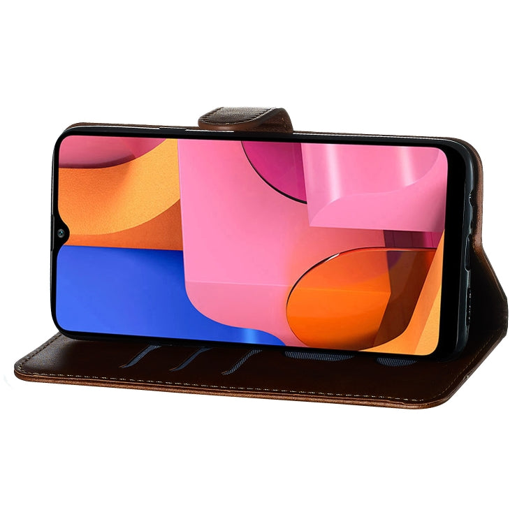 For Galaxy A20s Zipper Horizontal Flip Leather Case with Wallet & Holder & Card Slots