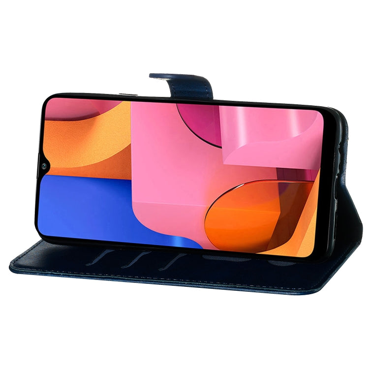 For Galaxy A20s Zipper Horizontal Flip Leather Case with Wallet & Holder & Card Slots