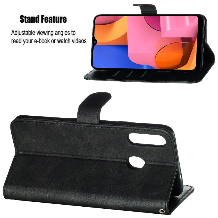 For Galaxy A20s Zipper Horizontal Flip Leather Case with Wallet & Holder & Card Slots